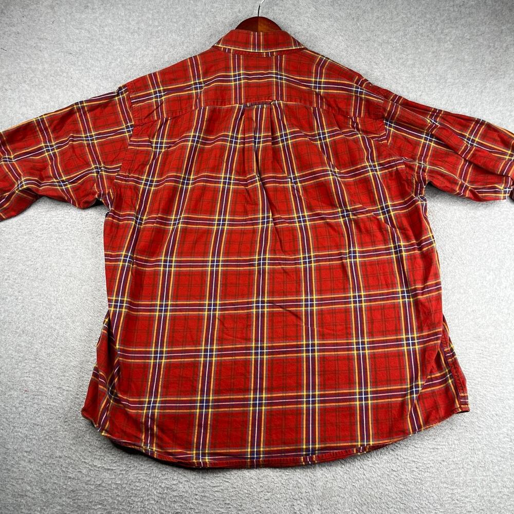 Orvis Red PLaid Casual Shirt XL Pocket Classic Button Up Long Sleeve Mens - Picture 5 of 10